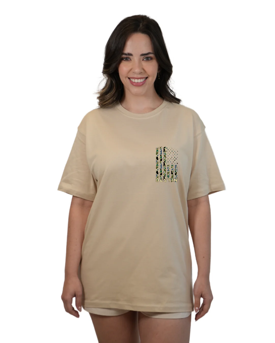Destin American Flag T-Shirt – Camouflage Edition - Image 9