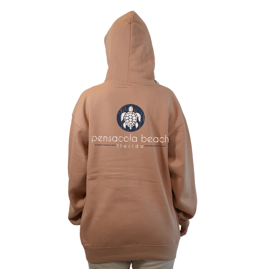 Pensacola Beach with front SeaTurtle's pocket design and back big SeaTurtle's Design Pullover Hoodie Women Style 252 - Image 12